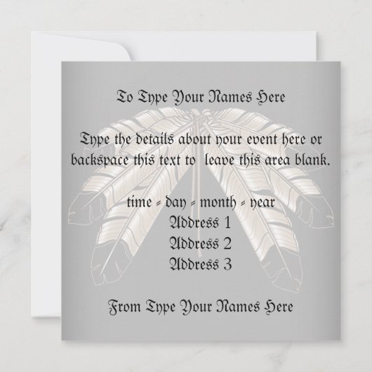 Metis Invitalized Native Art Kaarten (Achterkant)