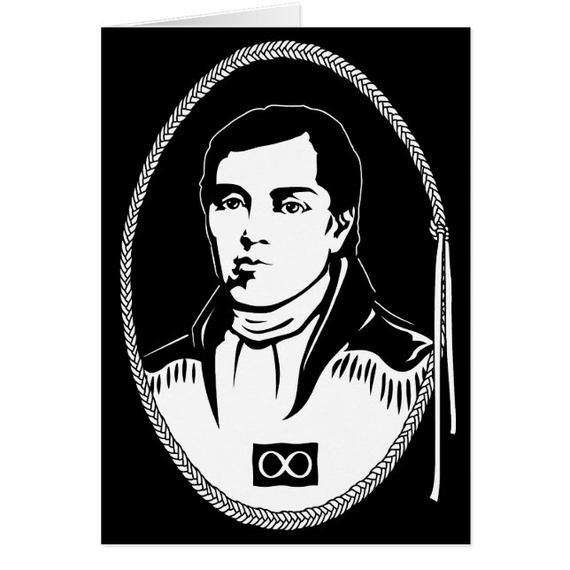 Metis Kaart Cuthbert Grant Art Kaarten (Voorkant)