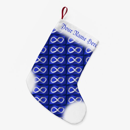 Metis kerststallen Aangepaste Metis vlag Stockin Kleine Kerstsok (Voorkant (Hangend))