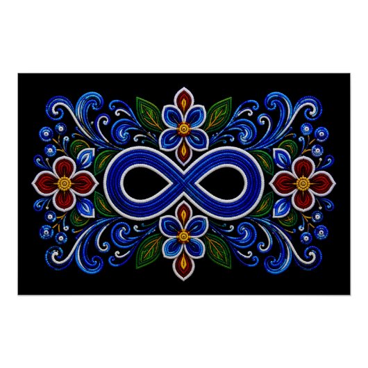 Métis-kunst kralen perfect poster (Voorkant)