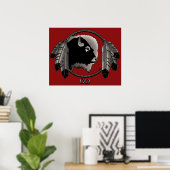 Metis-kunstposter Spirit Animal Native Print Poste (Thuiskantoor)