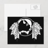 Metis Nation Briefkaarten Buffalo Native Art Cards (Voorkant / Achterkant)