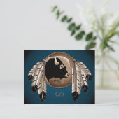 Metis Nation Briefkaarten Buffalo Native Art Cards (Staand voorkant)