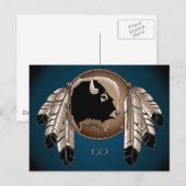 Metis Nation Briefkaarten Buffalo Native Art Cards (Voorkant / Achterkant)