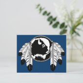 Metis Nation Briefkaarten Buffalo Native Art Kaart (Staand voorkant)