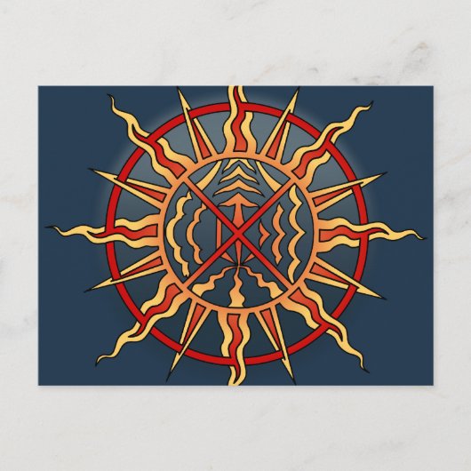 Metis Nation Briefkaarten Spirituele Native Art Ka (Voorkant)
