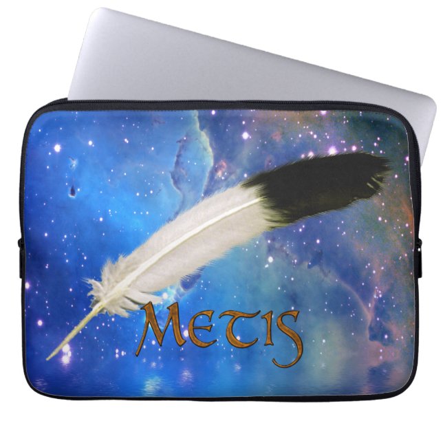 METIS Nation & Feather Space laptophoes Laptop Sleeve (Voorkant)
