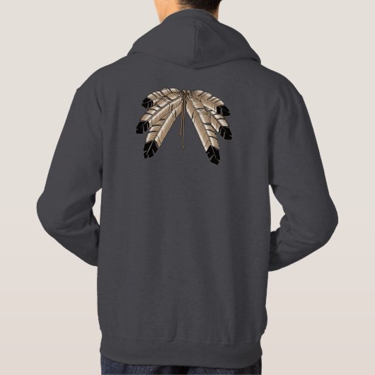 Metis Nation Hoodie Native Wildlife Sweatshirt (Achterkant)