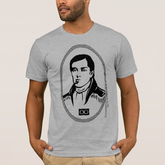 Metis Nation Jerseys Cuthbert Grant Metis T-shirt (Voorkant)