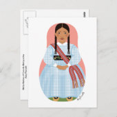 Métis Nation of Canada Matryoshka Briefkaart (Voorkant / Achterkant)