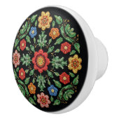 Metis Native Beadwork Wildflowers Art Keramische K Knop (Rechts)