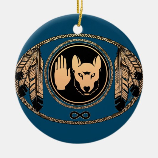 Metis Pride Art Ornament First Nations Keepsakes (Voorkant)