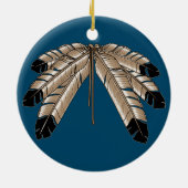 Metis Pride Art Ornament First Nations Keepsakes (Achterkant)