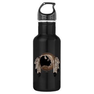 Metis Spirit Buffalo Native Art Waterfles