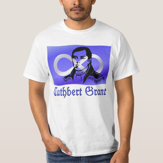 Metis T-Shirt Mannen Economy Cuthbert Grant Shirt (Voorkant)