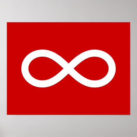 Metis vlag, Métis vlag Poster (Voorkant)