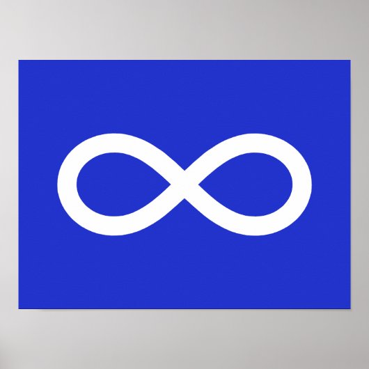 Metis vlag, Métis vlag Poster (Voorkant)