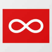 Metis vlag, Métis vlag Raamsticker (Vel)
