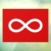 Metis vlag, Métis vlag Raamsticker (Vel 3)