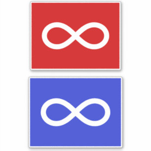 Metis vlag, Métis vlag Sticker