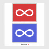 Metis vlag, Métis vlag Sticker (Vel)