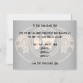 Metis Wolf Invitations Personalized Rebel Art Kaar Kaart (Achterkant)