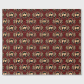 Metis Wrapping Paper First Nations Wolf Art Paper Cadeaupapier (Vlak)