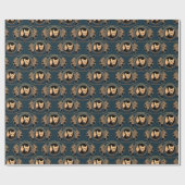 Metis Wrapping Paper First Nations Wolf Art Paper Cadeaupapier (Vlak)