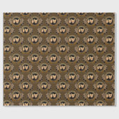 Metis Wrapping Paper First Nations Wolf Art Paper Cadeaupapier (Vlak)
