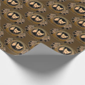 Metis Wrapping Paper First Nations Wolf Art Paper Cadeaupapier (Hoek)