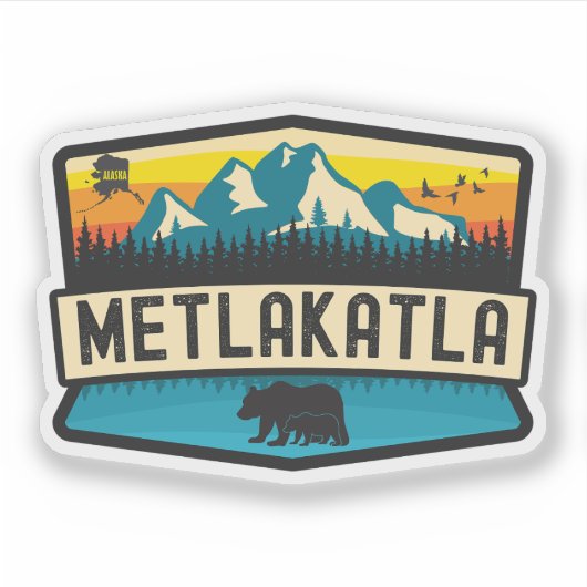 Metlakatla, Alaska Sticker (Voorkant)