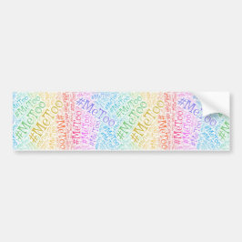 #MeTo Movement Bumperstickers - Regenboogontwerp