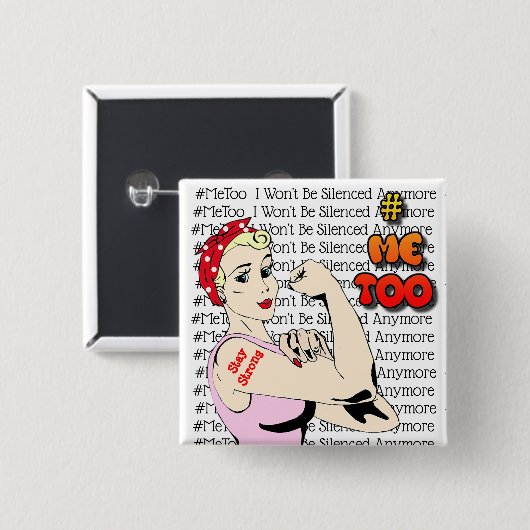 #MeTo Warrior Woman Button (Voorkant /achterkant)