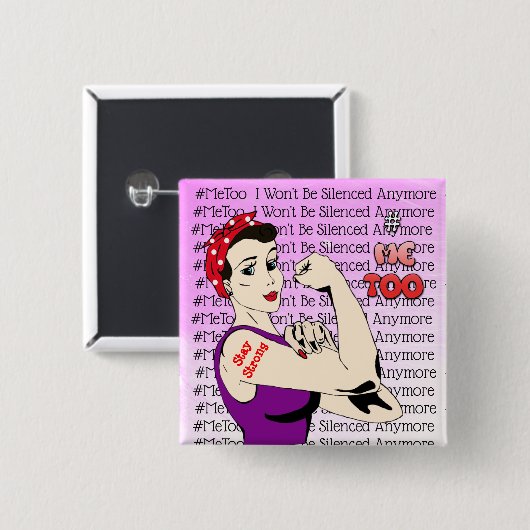 #MeTo Warrior Woman Button (Voorkant /achterkant)