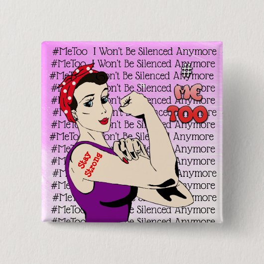 #MeTo Warrior Woman Button (Voorkant)