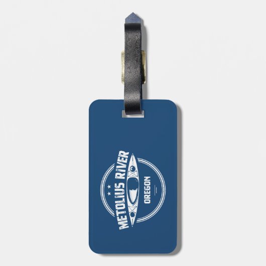 Metolius de Oregon Kayaking Bagagelabel (Achterkant verticaal)