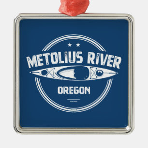 Metolius de Oregon Kayaking Metalen Ornament