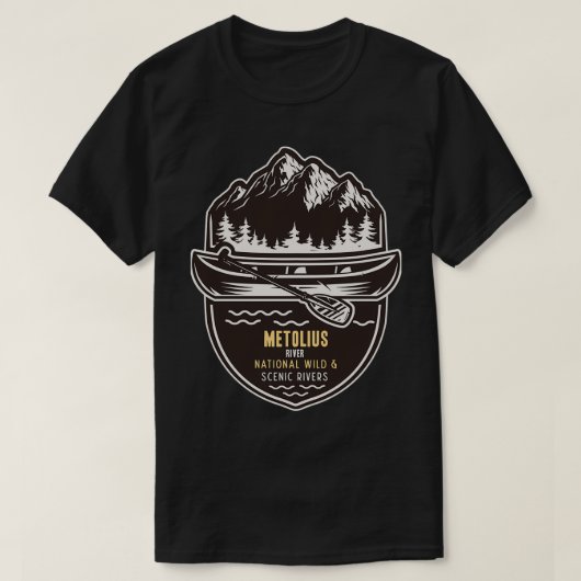 Metolius National Wild and Schilderachtig River T-shirt (Design voorkant)