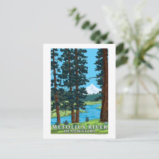 Metolius River Headwaters, Oregon Briefkaart (Staand voorkant)