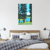 Metolius River Headwaters, Oregon Canvas Afdruk (Insitu (Slaapkamer))
