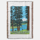 Metolius River Headwaters, Oregon Deken (Voorkant Verticaal)