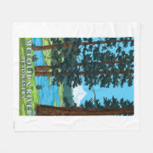 Metolius River Headwaters, Oregon Fleece Deken (Voorkant (Horizontaal))