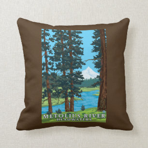Metolius River Headwaters, Oregon Kussen