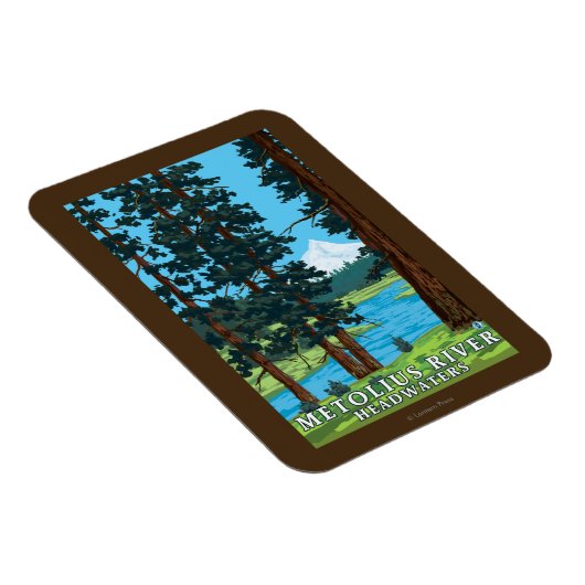 Metolius River Headwaters, Oregon Magneet (Rechterzijde)