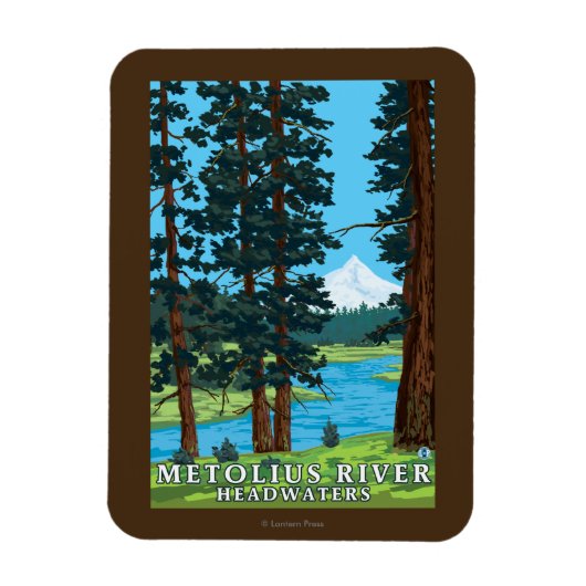 Metolius River Headwaters, Oregon Magneet (Verticaal)