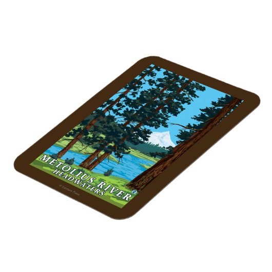 Metolius River Headwaters, Oregon Magneet (Linkerzijde)