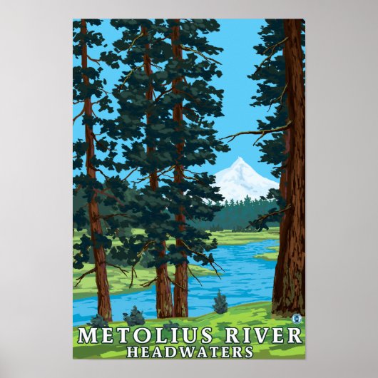 Metolius River Headwaters, Oregon Poster (Voorkant)