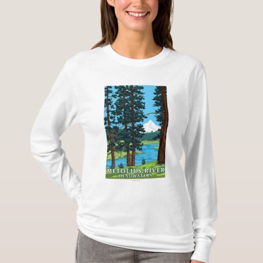 Metolius River Headwaters, Oregon T-shirt (Voorkant)