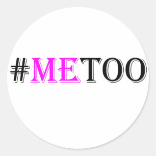 #METOO Beweging voor vrouwenrechten en gelijkheid Ronde Sticker
