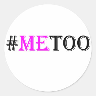 #METOO Beweging voor vrouwenrechten en gelijkheid Ronde Sticker